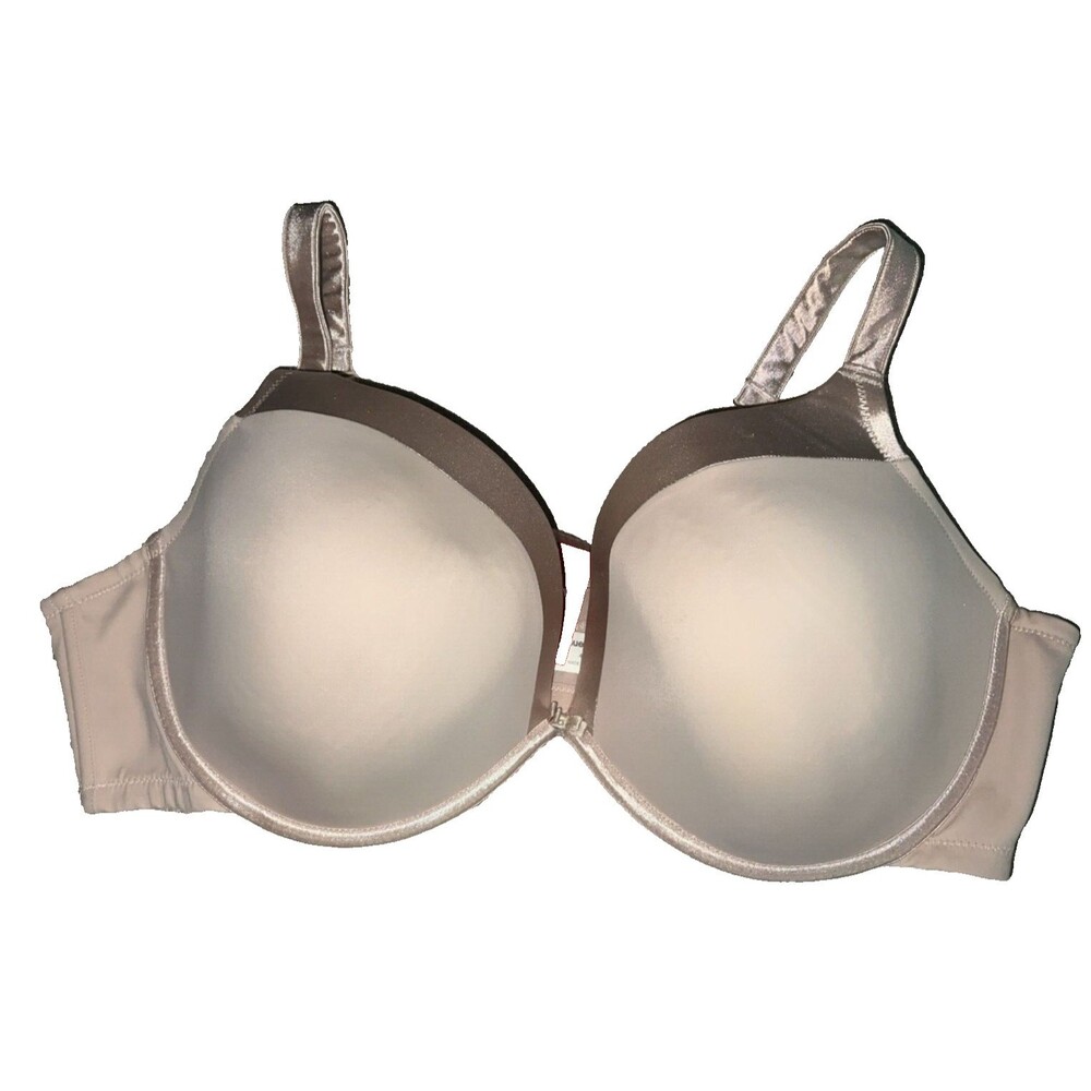 Avenue Body Underwire Lined Plunge Bra Beige Size 46D NWT Lift Support Neutral